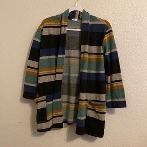 Striped Égs Cardigan. Size XL.